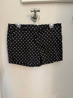 Cynthia Rowley Black Polka Dot Shorts